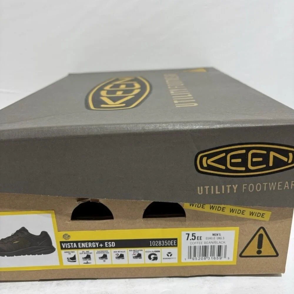 Keen Men’s Vista Energy+ Waterproof Carbon Toe Sneakers, Size 7.5 Wide